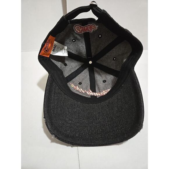 Cheetos Flamin' Hot Black Denim Adjustable Strap Hat Cap - Picture 11 of 14